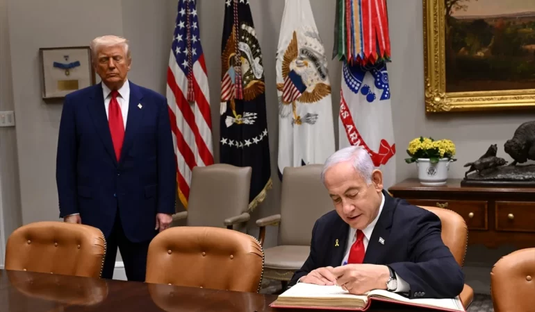 NETANYAHU’NUN ABD GEZİSİ TRUMP’IN AÇIKLAMALARIYLA GÖLGEDE KALDI
