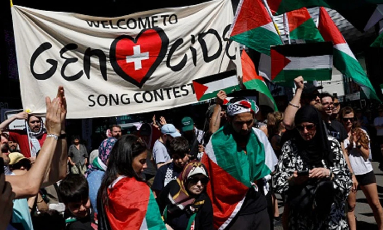 EUROVISION’DA SEYİRCİLERDEN GAZZE’YE DESTEK!