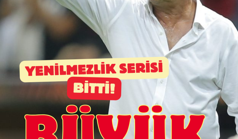 FATİH TERİM’İN YENİLMEZLİK  SERİSİ BİTTİ!