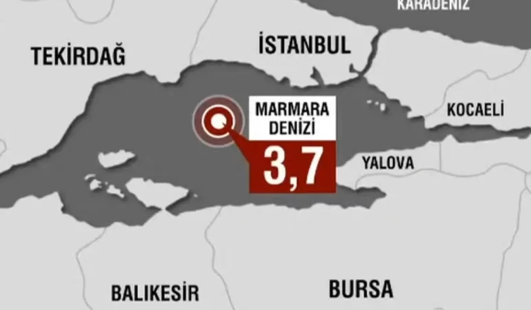 İSTANBUL’DA KORKUTAN DEPREM! MERKEZ ÜSSÜ TEKİRDAĞ MARMARAEREĞLİSİ