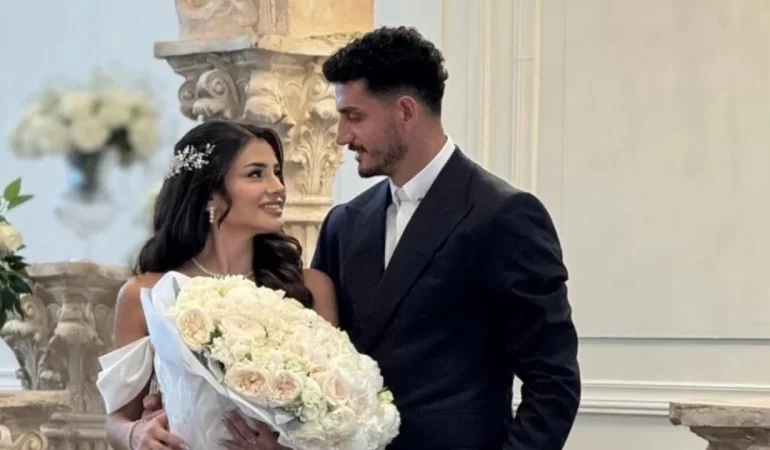 Hazal Çağlar ile Milli Futbolcu Samet Akaydın Nişanlandı