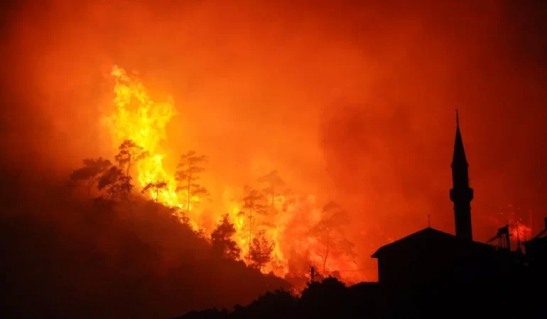 Çeşme’de Orman Yangını: Ekipler Hızla Müdahale Ediyor