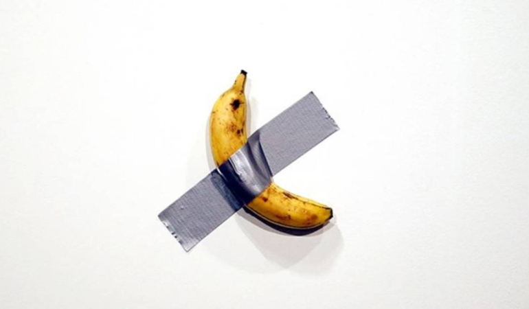 MÜZEDE SERGİLENEN 6 MİLYON DOLARLIK MUZ YİNE YENDİ