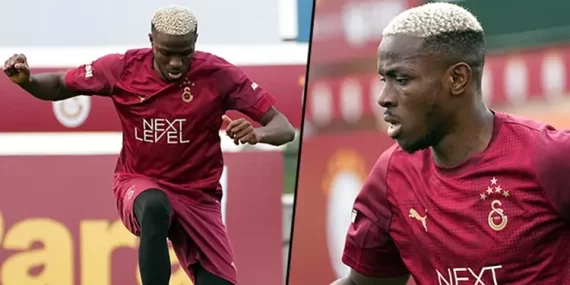 VİCTOR OSİMHEN, GALATASARAY’DA İLK ANTRENMANINA ÇIKTI!