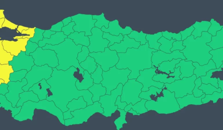 11 İlde Sarı Kod: Kuvvetli Rüzgar ve Fırtına Uyarısı