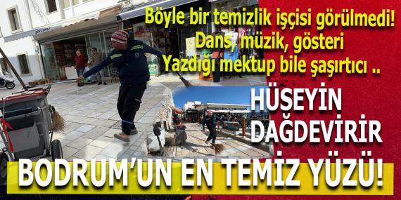 Böyle bir temizlik işçisi görülmedi !! Dans, müzik, gösteri Yazdığı mektup bile şaşırtıcı ..
