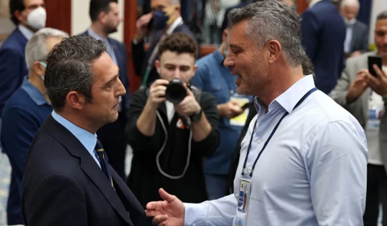 Ali Koç ve Sadettin Saran Seçim Öncesi Selamlaştı