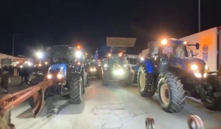 YUNANİSTAN’DAKİ ÇİFTÇİ EYLEMİ TÜRKİYE SINIRINI KİLİTLEDİ